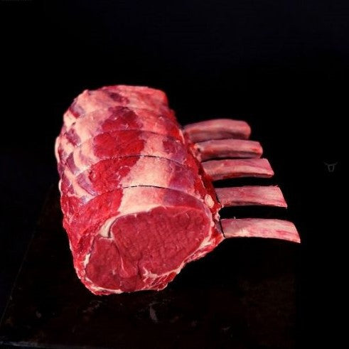 Standing Rib Roast 20 ημερών Ολόκληρο Μοσχαρίσιο Μαριναρισμένο Με Μαύρο Σκόρδο
