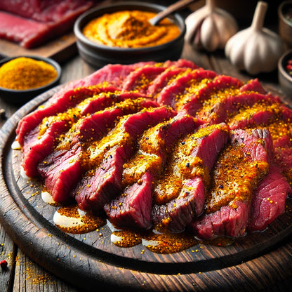 Φιλετάκια μοσχαρίσια Black Angus ωρίμανσης Μαριναρισμένα με Κάρυ 500 γρ