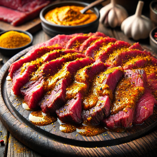 Φιλετάκια μοσχαρίσια Black Angus ωρίμανσης Μαριναρισμένα με Κάρυ 500 γρ